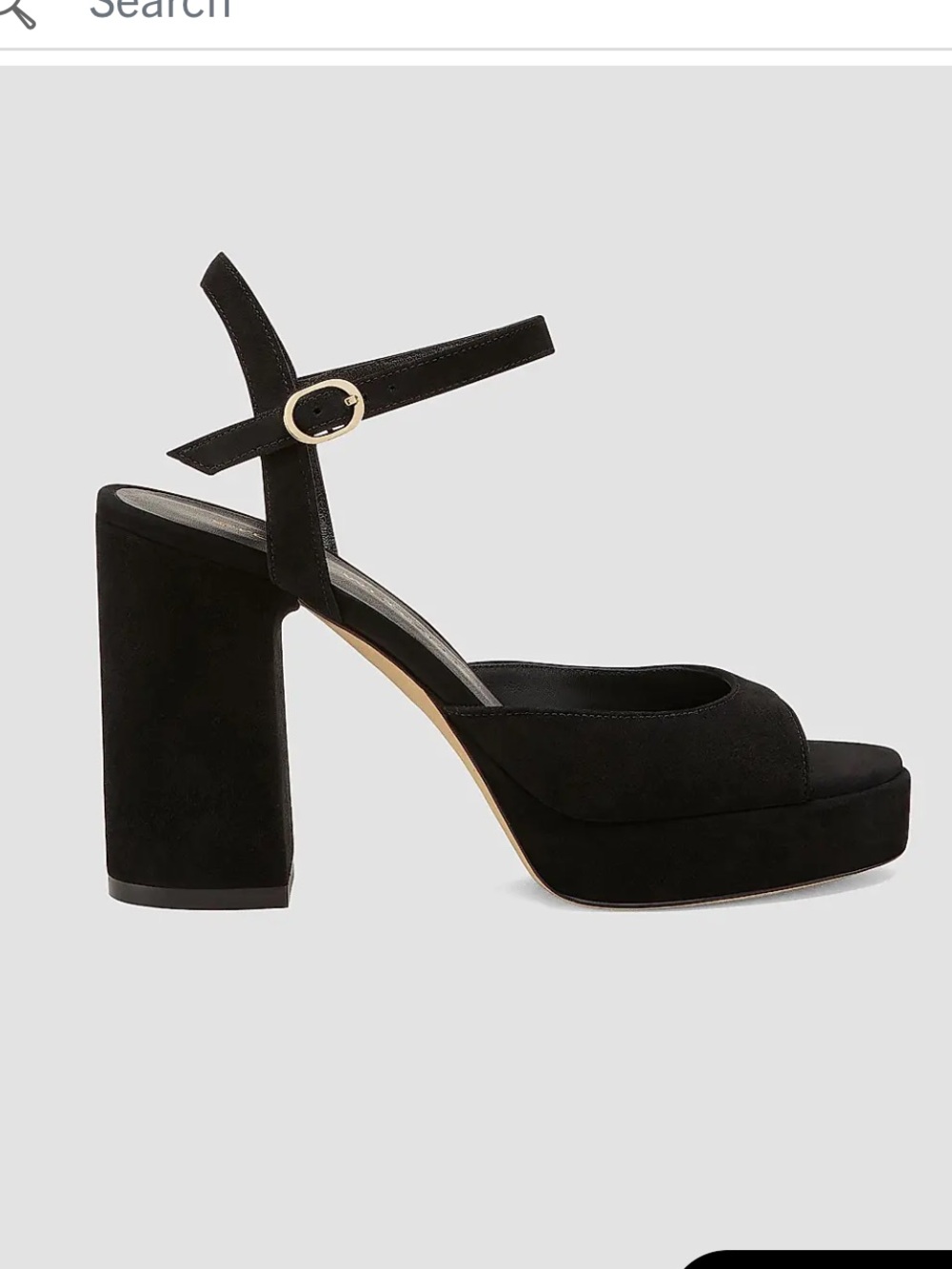 Stewart Weitzman Reade 130MM Leather Platform Sandals